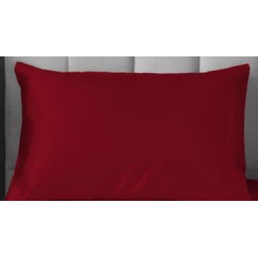 Imagem de 02 Fronhas 70cm x 50cm Seda Charmousse - Bem Me Quer Enxovais, Vermelh