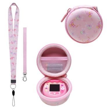 Imagem de LTGEM Case Compatible with Tamagotchi Pix/Original/Nano x/Hello Kitty/Uni,Storage Protective Carrying Electronic Pets Case with Lanyard Neck Strap(Magic Heart Pink)