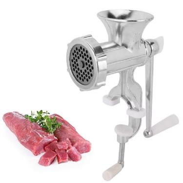 Imagem de Moedor De Carne Em Aluminio Grande Maquina De Moer Tamanho 12 Hamburguer Alimentos Biscoito E Embutidos Profissional