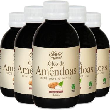 Imagem de Kit 5 óleo De Amêndoas 100% Puro Unilife - Extraído A Frio
