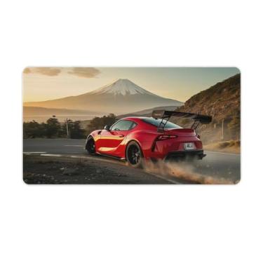 Imagem de HouLaiZhe Red Drift SUP JDM Suporte de carro Fuji Gaming Mouse Pads JDM Car Desk Pads grandes para teclado de mesa de computador Mat40 x 75 cm
