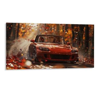 Imagem de HouLaiZhe S2000 Extreme Speed Falling Leaves Cool Posters Canvas Wall Aesthetic Room Decor Wall Painting Prints Gallery Room Wall Decor for Bedroom Living Room Office 08 x 16 polegadas (20 x 40 cm)