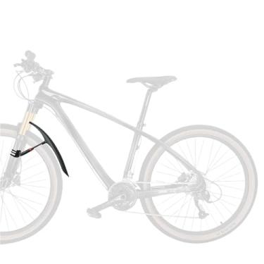 Imagem de 1/2PCS Para-lama de bicicleta MTB Gravel com luz traseira, protetor de lama dianteiro e traseiro com liberação rápida, acessório para bicicleta de montanha(MTB Front Fender)