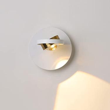 Imagem de Arandela de parede LED ajustável com foco de luz e giro para sala de estar, quarto, escritório e hotel.