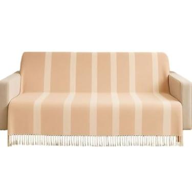 Imagem de Manta de Algodão Grande para Sofá Casal King 3,00X1,80M Grande 2,40X1,80m Pop pequena 2,20X1,50M sua casa(Árabe 2.4x1.8M Caramelo)