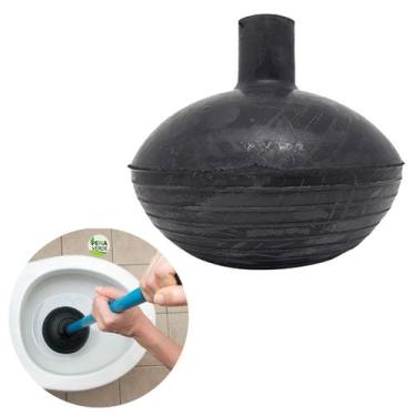 Imagem de Desentupidor de WC SEM CABO para Vaso Sanitário De Rosca Borracha Por 