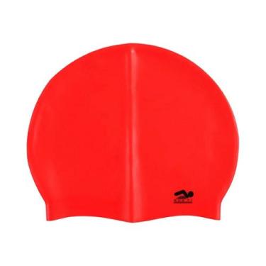 Imagem de Touca De Natação De Silicone Impermeável Para Adultos, Elástica, Para 