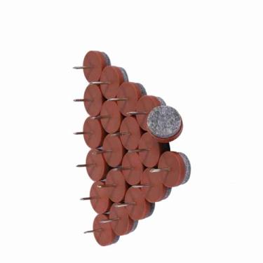 Imagem de Generic Almofadas de Feltro para Unhas de Piso de Móveis Duráveis ​​protegem Pernas de Mesa de Cadeira para Escritório Doméstico Marrom 20mm 20 Unidades (Castanho Escuro)