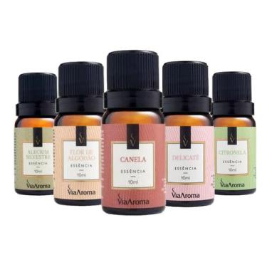Imagem de Essencias Para Difusor Aromatizador Kit Com 5 - VIA AROMA