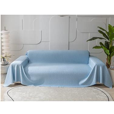 Imagem de Cobertor de tecido Cool-Touch para sofás – Capa protetora de sofá grande de verão para decoração de sala de estar – manta de sofá de canto de 1 lugar