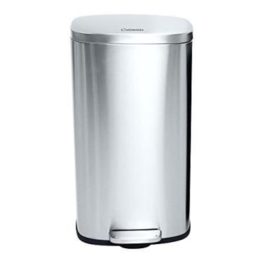 Imagem de Lixeira Pedal Top Clean Inox 30 Litros com Balde Interno