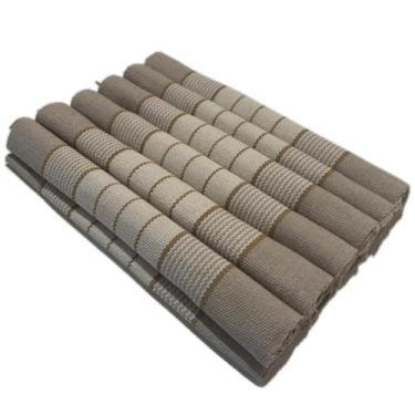 Imagem de Jogo Americano 07 Peças Algodão 06 Lugares e 01 Trilha de Mesa Ideal para Decoração de Cozinha Varanda ou Churrasco (JGAM06)