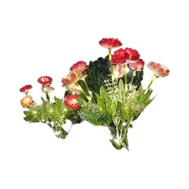 Imagem de Luzes Solares Para Jardim, Lâmpada De Flor De Lótus De Neve Para Quint