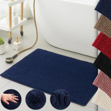 Imagem de Kit 02 Tapete Antiderrapante para Banheiro 40cm x 60cm Macarrão Bolinh