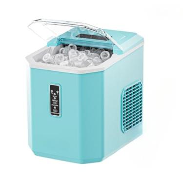 Imagem de Máquina de Gelo Portátil em Inox 12KG/24H 110V-127V – Automática, Ideal para Cozinha Profissional ou Doméstica, Eficiente e Compacta(Azul 110V)