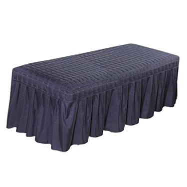 Imagem de DimyFew Tampa Da Folha Da Valência Da Tabela Cosmética Da Massagem com Furo, Azul Escuro-180x60cm