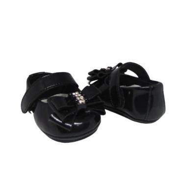 Imagem de Sapato de Bebe Sapatilha Salomé Casual Batizado Infantil Menina RN Man