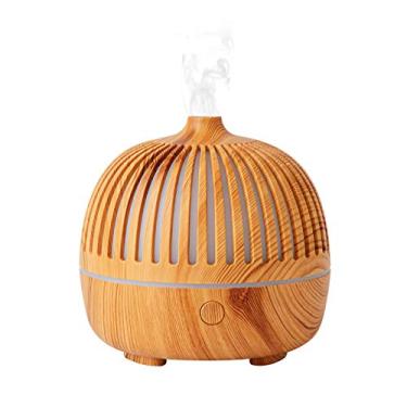 Imagem de Difusor de Óleo Essencial Nebulizador Umidificador com 7 Luzes Coloridas Silencioso Desligamento Automático USB Alimenta