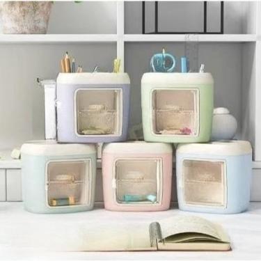 Imagem de Porta Lápis Ursinho Caneta Organizador de Mesa Decoração Caixinha Multiuso (Aleatório)