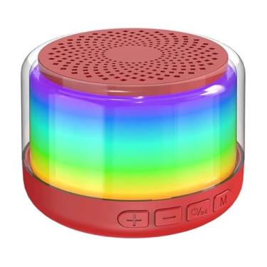 Imagem de Caixa de som para adolescentes do sexo masculino com áudio portátil carregamento sem fio imersivo resistência ao clima IPX6 transmissão estável 5 0 bateria recarregável alta capacidade design em liga