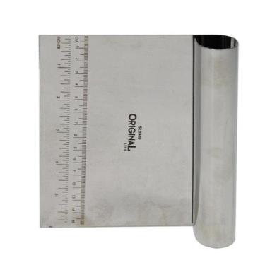 Imagem de Espátula Cortador Raspador Graduada 15cm Inox p/Massa e Bolo - Origina