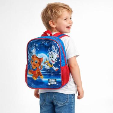 Imagem de Mochila Escolar Infantil Alça De Costas Personagem Cães Heróis - First