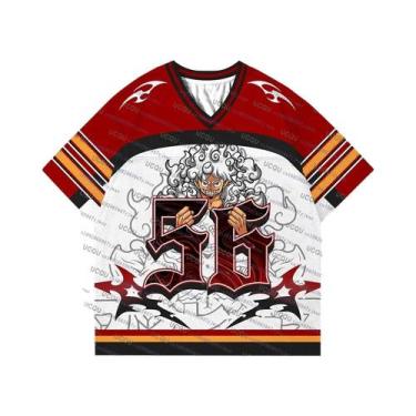 Imagem de Camiseta De Futebol De Verão Unissex Oversize De Secagem Rápida E Resp