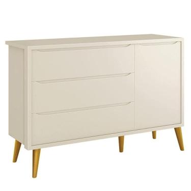 Imagem de Cômoda Infantil Theo 1 Porta Areia com Pés Amadeirados – Reller