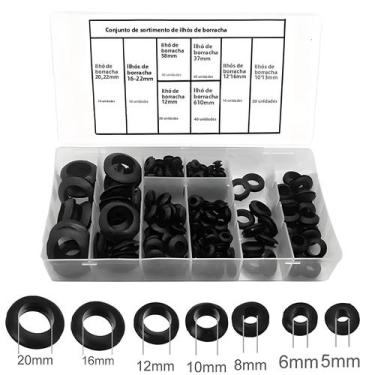 Imagem de Anel De Vedação De Borracha (Grommet/Gaxeta) 200 Peças Para Vedação De