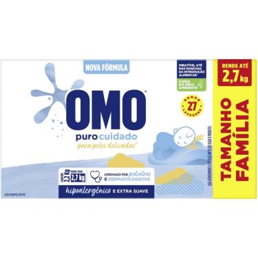 Imagem de Lava-Roupas em Pó Omo Puro Cuidado 2,2kg Tamanho Família