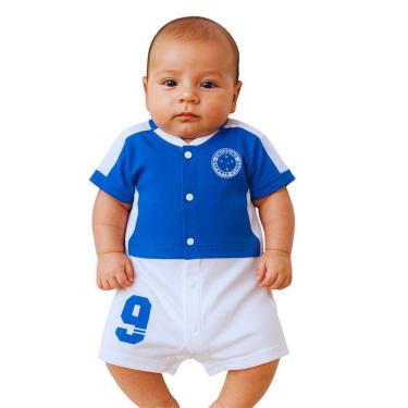 Imagem de Macacão Bebê Cruzeiro Uniforme Curto Artilheiro Oficial