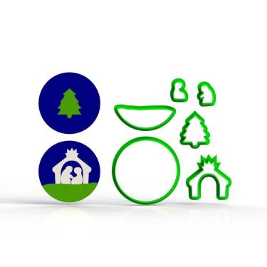 Imagem de Cortador Presépio Modular (Mod 1) Tamanho 5 Cm