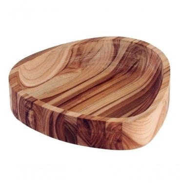 Imagem de Gamela Para Churrasco Tramontina Em Madeira Teca 25x25cm