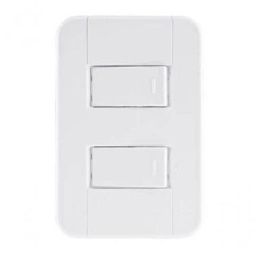 Imagem de Conjunto 4x2 1 Interruptor Simples 10 A 250 V 1 Interruptor Paralelo 10 A 250 V Tramontina Tablet
