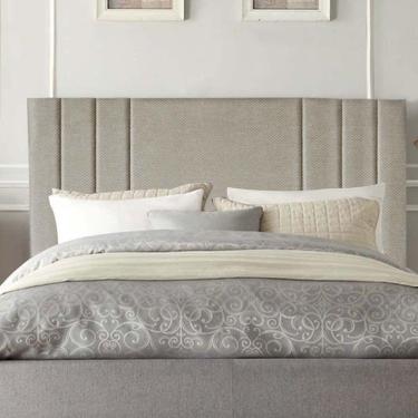 Imagem de Cabeceira Estofada Grécia 195cm King Size Para Cama Colchão Box Quarto Linho Bege - Aurora Line