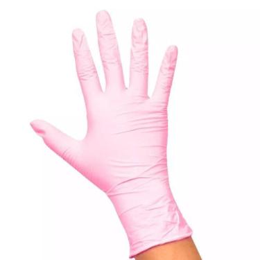 Imagem de Luva Descartável Nitrílica G Rosa Santa Clara 5073