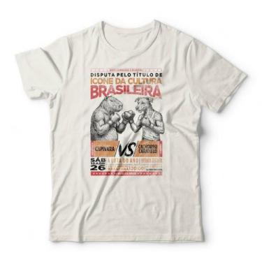 Imagem de Camiseta Capivara vs Caramelo - - Studio Geek, M, Off white