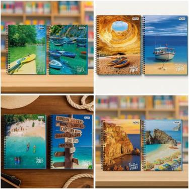 Imagem de Kit 2 cadernos 20 Matérias Masculino e Feminino 320 Folhas Sortido - N