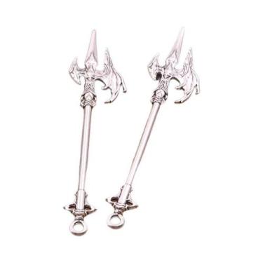 Imagem de Pingentes De Armas Antigas (Espada, Faca, Arma, Arco) Em Liga Mista, 1