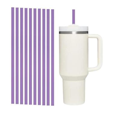 Imagem de 10 Canudo Substituição Reutilizáveis 31Cm Para Copo Térmico - Db