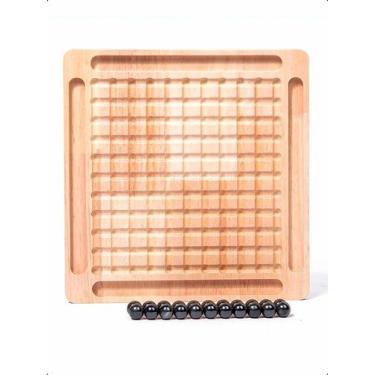 Imagem de Jogo De Tabuleiro Madeira Xadrez Magnético Educativo Lógica - Klizz