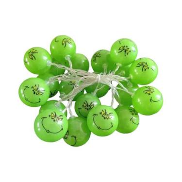 Imagem de Luzes De Corda Com Bolas Verdes Para Festa De Halloween, Decoração DIY