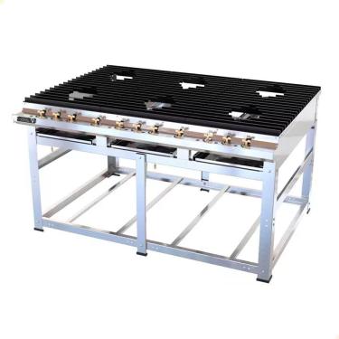 Imagem de Fogão Industrial Nova Era 6 Queimadores Grandes Venâncio A Gás Sem Forno Nev32 57478