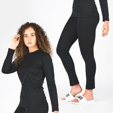 Imagem de Conjunto Segunda Pele Térmica Calça e Blusa Feminina - Shenus, P
