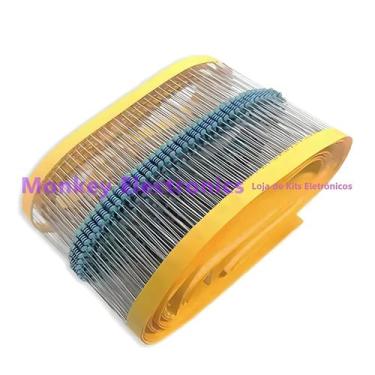 Imagem de 100PCS Resistor De Filme Metálico 1/4W 1% 1K 10K 100R 220R Ohm - NONE,