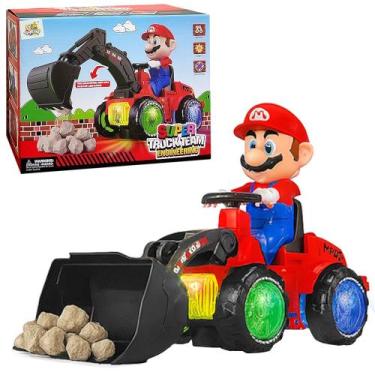 Imagem de Trator Eletrônico Infantil Mairo Construtor Brinquedo Musical com Luze