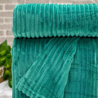 Imagem de Cobertor Casal Canelado Luster Verde - Fatex