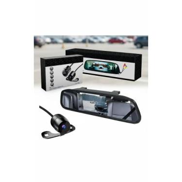 Imagem de Retrovisor Visor LCD C/ Câmera Borboleta Visão Noturna - Congratulatio