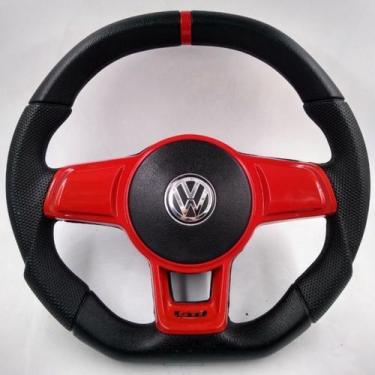Imagem de Volante Esportivo Evolution Vermelho Fox Polo Todos G5 G6 - Volkswagen