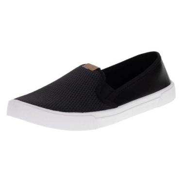 Imagem de Tênis Feminino Moleca Nobuck Preto Calce Facil Chic -, Preto, 36